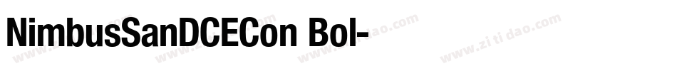 NimbusSanDCECon Bol字体转换